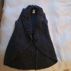 Grey vest from Anthropologie